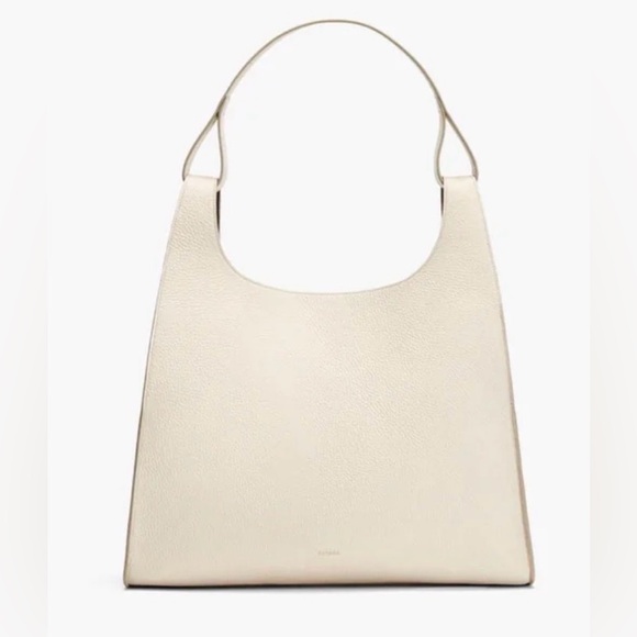 NWT CUYUNA Oversized Double Loop Bag | Ecru Leather - Picture 2 of 14